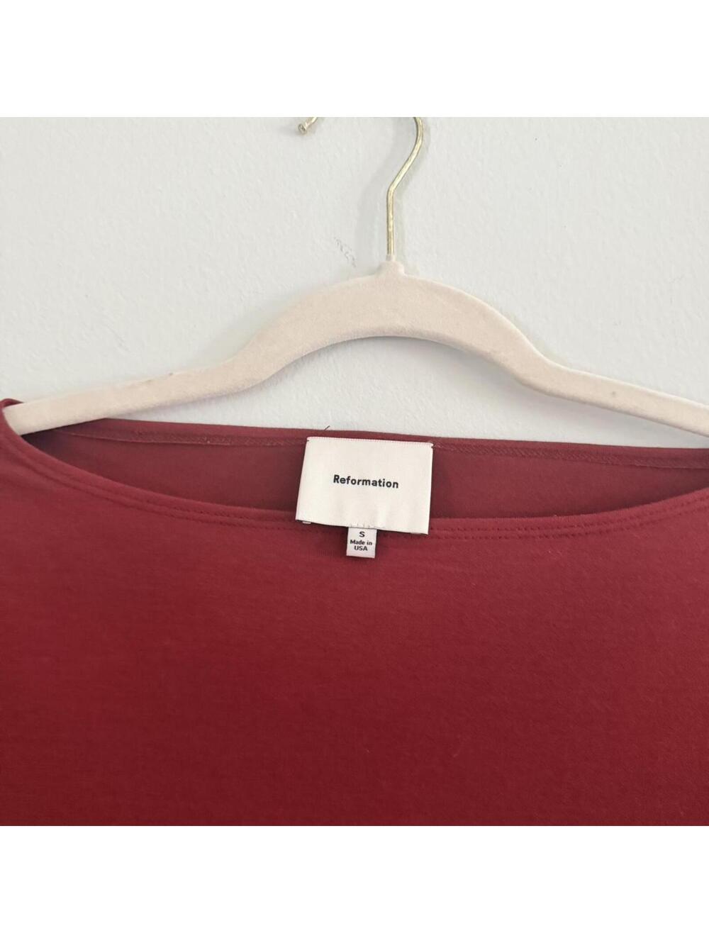 SOLD Reformation Wiley Top in Red - Picture 3 of 4